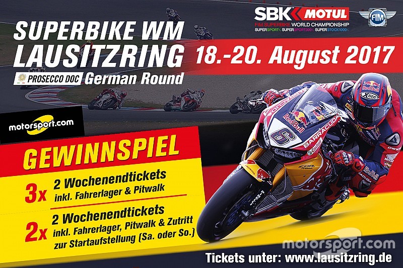 Gewinnspiel: Gewinne Tickets für die Superbike-WM am Lausitzring