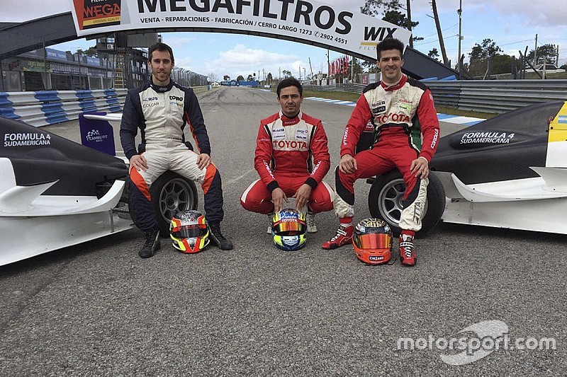 Rossi, Guerrieri y Milla probaron los Fórmula 4 Sudamericana