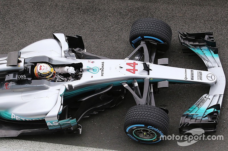 Video: Lewis Hamilton beim Shakedown des Mercedes W08 in Silverstone