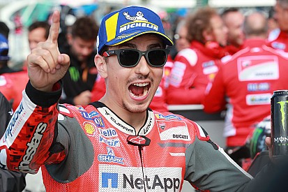 Silverstone MotoGP: Lorenzo grabs pole in rain-soaked shootout