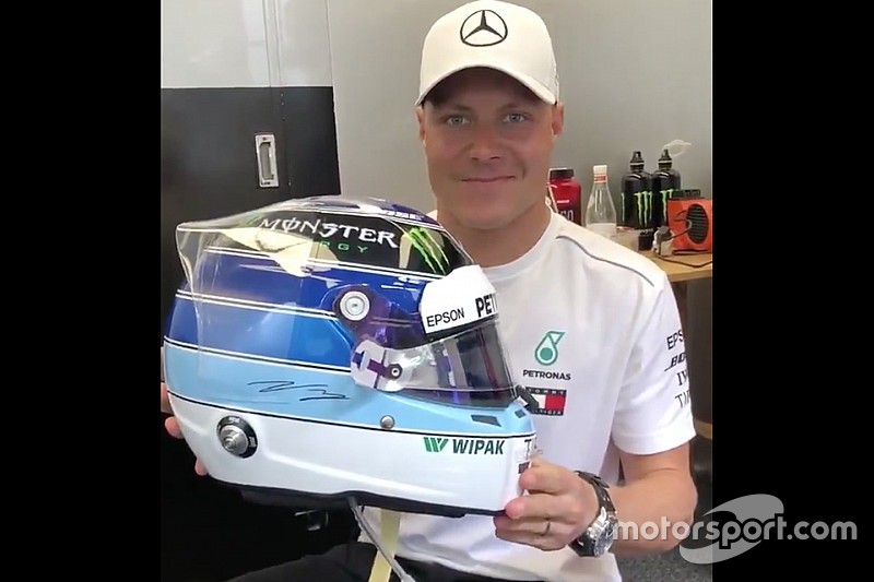 GALERIA: Bottas homenageia Hakkinen em capacete para Mônaco
