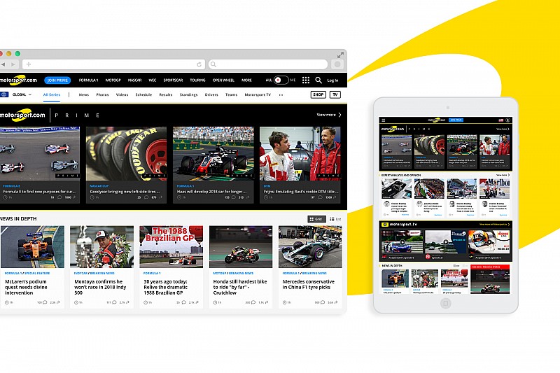 Motorsport.com змінив дизайн та функціонал веб-сайту
