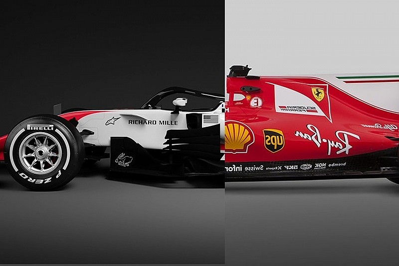 Порівняння: болід Ferrari — 2017 проти Haas — 2018