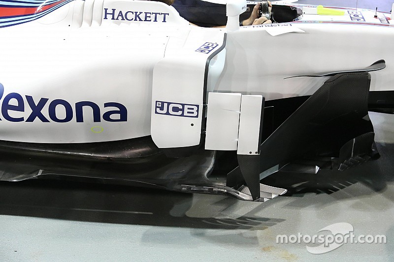 Williams: i deviatori di flusso sono in tre elementi come sulla Mercedes