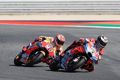 Marquez was "pushing too much" to follow Lorenzo