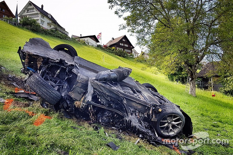 El accidente de Hammond ocurrió luego de cruzar la meta