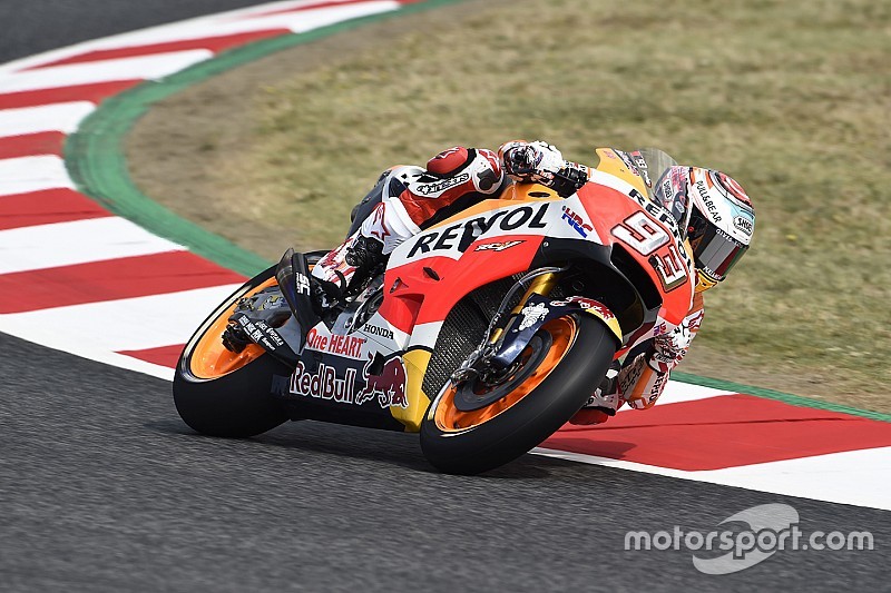 Márquez lidera el primer día en Barcelona; Viñales, perdido