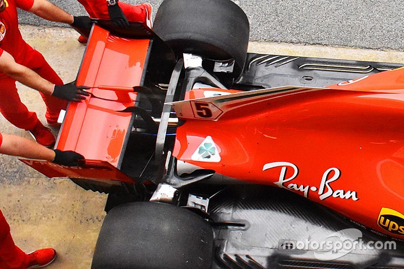Ferrari: nuovo bracket sulla sospensione posteriore della SF71H
