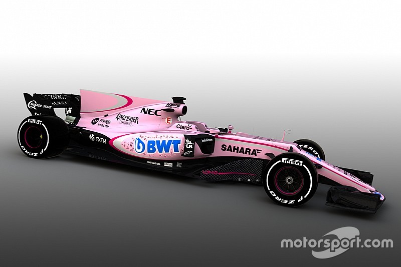 Neuer Sponsor: Force India fährt in der Formel 1 2017 in Pink
