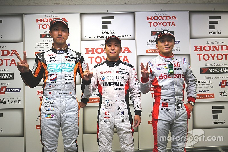 スーパーフォーミュラ第4戦もてぎ:予選トップ3記者会見コメント