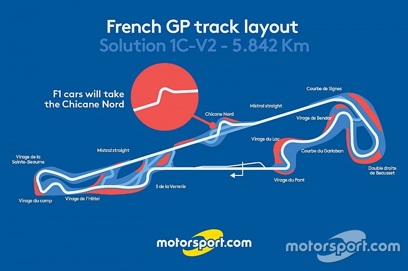 El GP de Francia tendrá una chicane en la recta Mistral del Paul Ricard