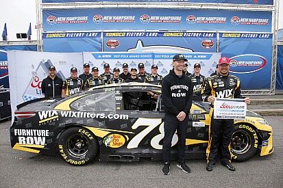 Larson's qualifying time disallowed; Truex new pole winner at NHMS