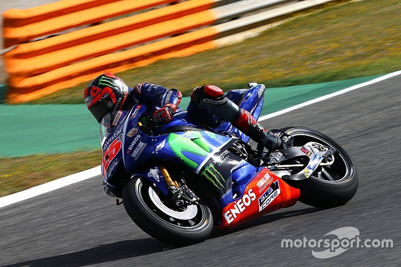 Viñales en difficulté avec le pneu medium