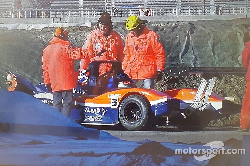 Video: brutto incidente per Stefano Crespi al Motor Show