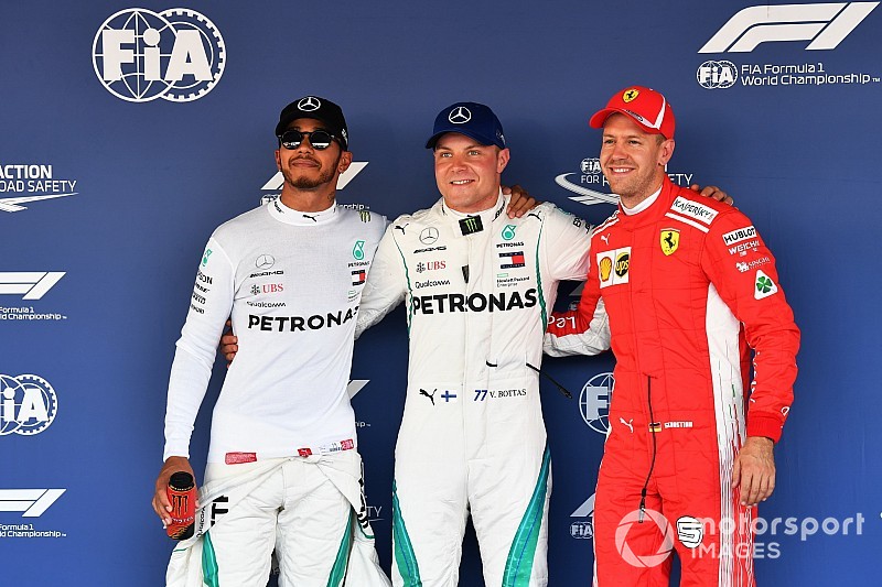 Starting grid F1 GP Rusia 2018