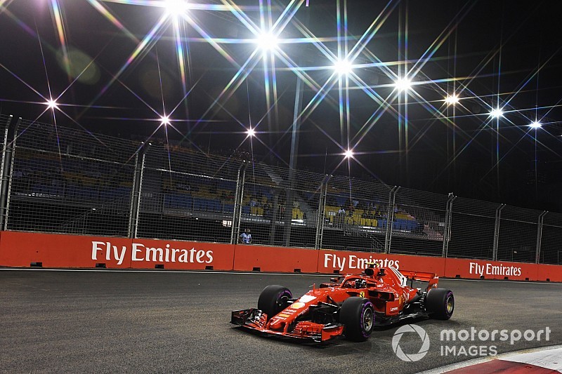 Singapore GP: Raikkonen tops FP2, setback for Vettel