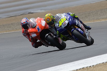 10 anos: A briga épica de Rossi e Stoner em Laguna Seca