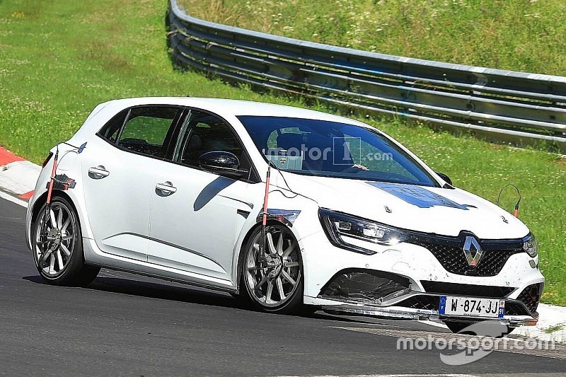 Renault Megane RS Trophy spied performance testing At Nurburgring