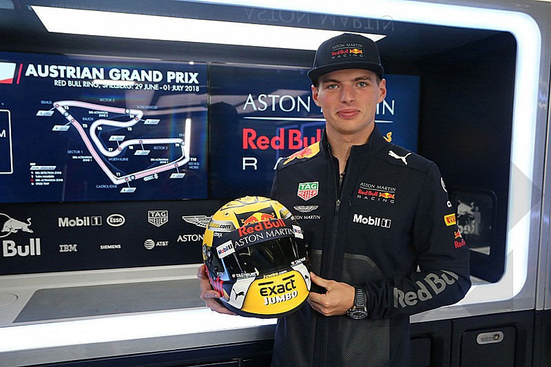 Verstappen különleges sisakja az Osztrák Nagydíjon
