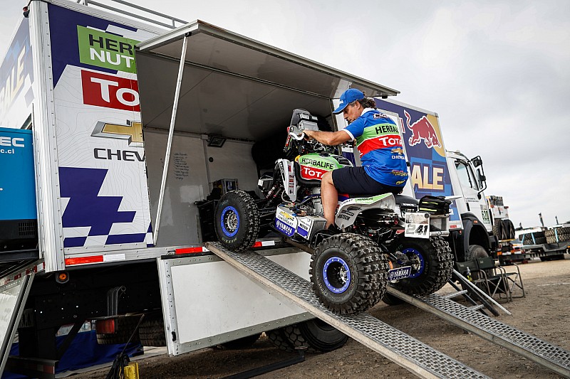 Ignacio Casele al frente en los quads en el Dakar 2018