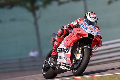 Sachsenring MotoGP: Lorenzo tops FP2, Rossi 17th