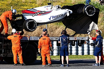 Imbas kecelakaan Stroll, Williams belum pasti turun pada tes hari ini