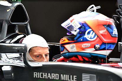 Grosjean mostró su casco 2018