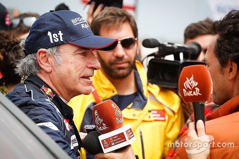 Sainz au volant d'une Mini X-Raid sur le Dakar 2019