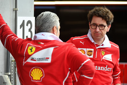Maurizio Arrivabene, Ferrari Team Principal and Mattia Binotto, Ferrari Chief Technical Officer