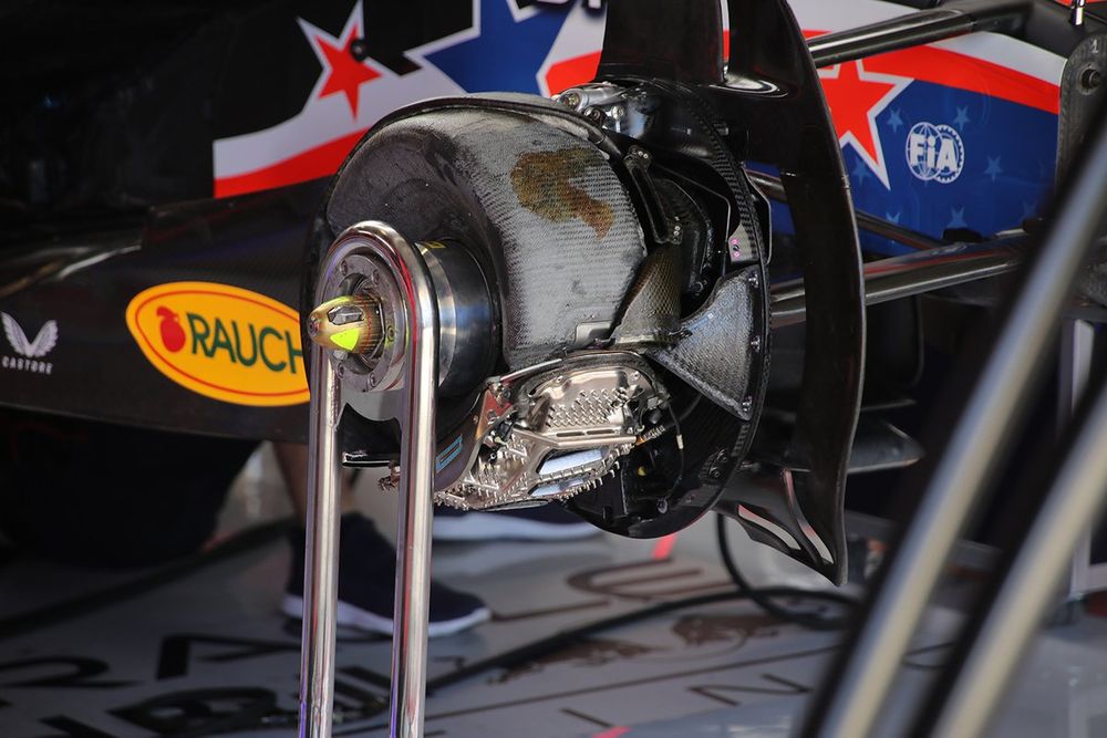 Red Bull Racing RB19 detalle del tambor de freno