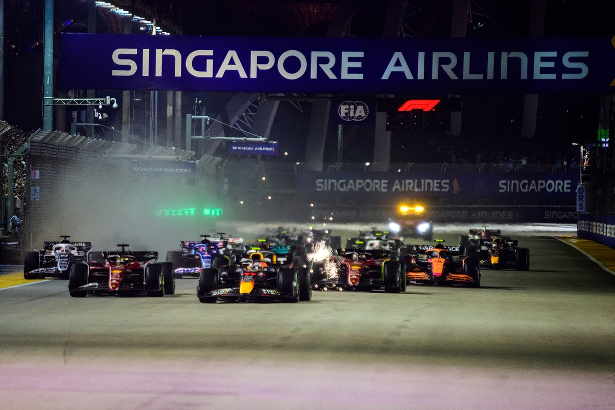 Le départ du GP de Singapour 2022