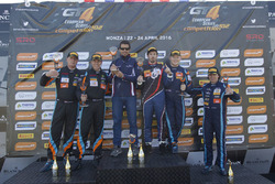 Podio: il secondo classificato Duncan Huisman, Luc Braams, V8 Racing International, Chevrolet Camaro