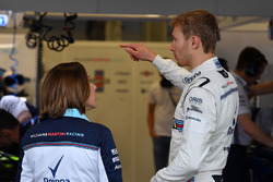 Claire Williams, Williams Deputy Team Principal and Sergey Sirotkin, Williams