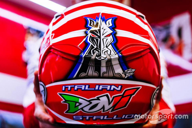 Nieuwe helm van Andrea Dovizioso, Ducati Team