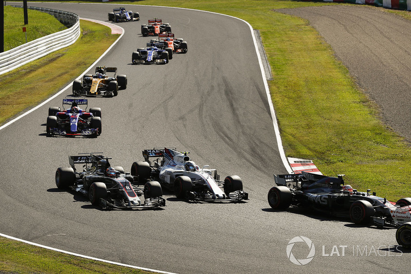 Кевін Магнуссен, Ромен Грожан, Haas F1 Team VF-17, Ленс Стролл, Williams FW40, П'єр Гаслі, Scuderia Toro Rosso STR12