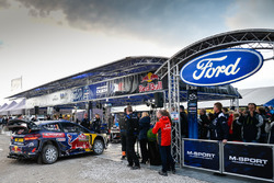 The car of Sébastien Ogier, Julien Ingrassia, Ford Fiesta WRC, M-Sport in service