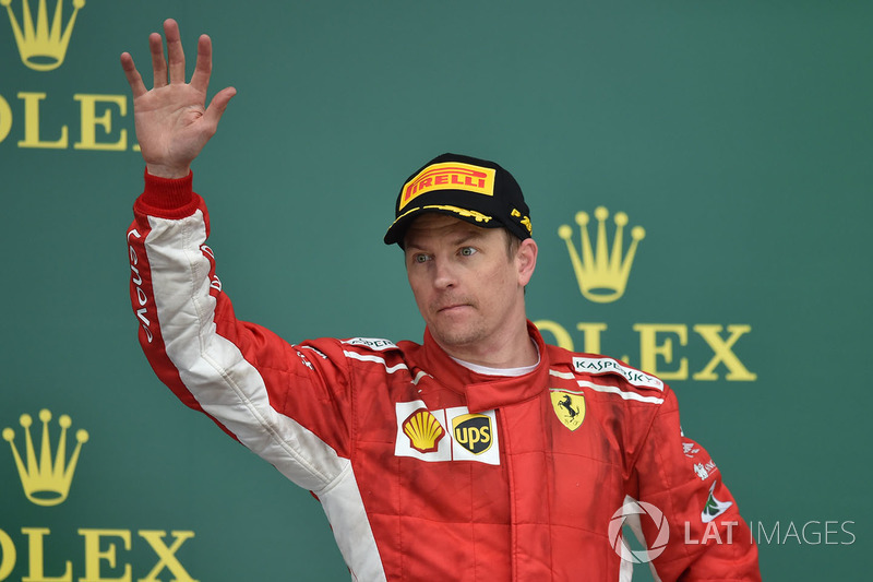 Кімі Райкконен, Ferrari, на подіумі