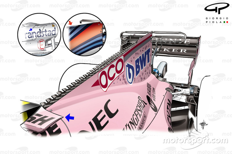 Капот Force India VJM10 на Гран Прі Сінгапура