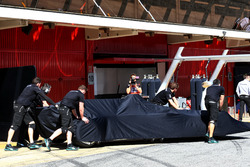 Defekt am Auto von Lewis Hamilton, Mercedes AMG F1 W08