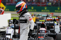 Fernando Alonso, McLaren en parc ferme