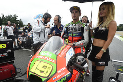 Alvaro Bautista, Aprilia Racing Team Gresini, con un'ombrellina