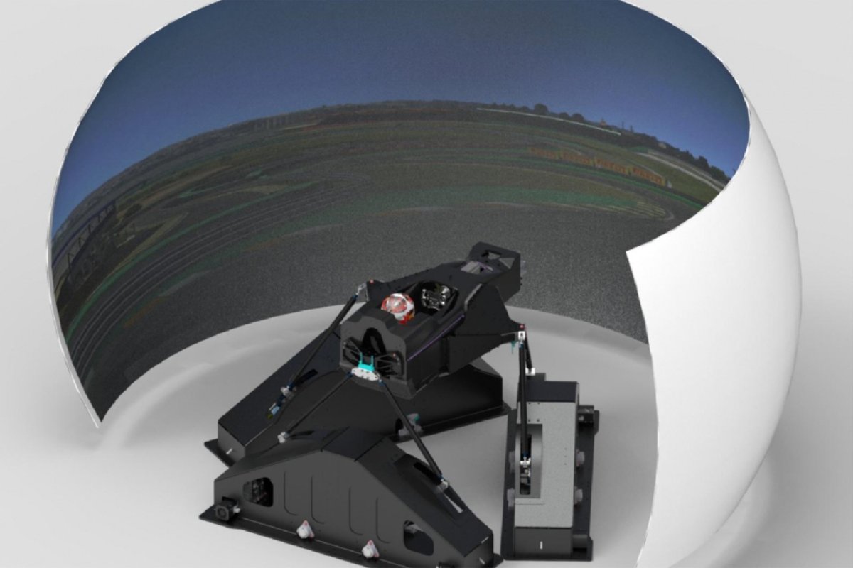 Penguji simulator Ferrari dimasukkan dalam visi sensor 360 derajat