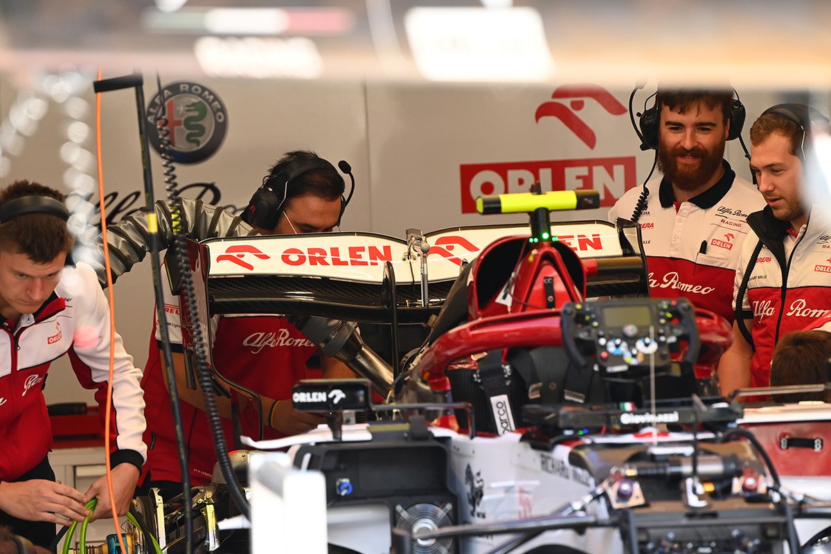 Detalle del Alfa Romeo Racing C39.