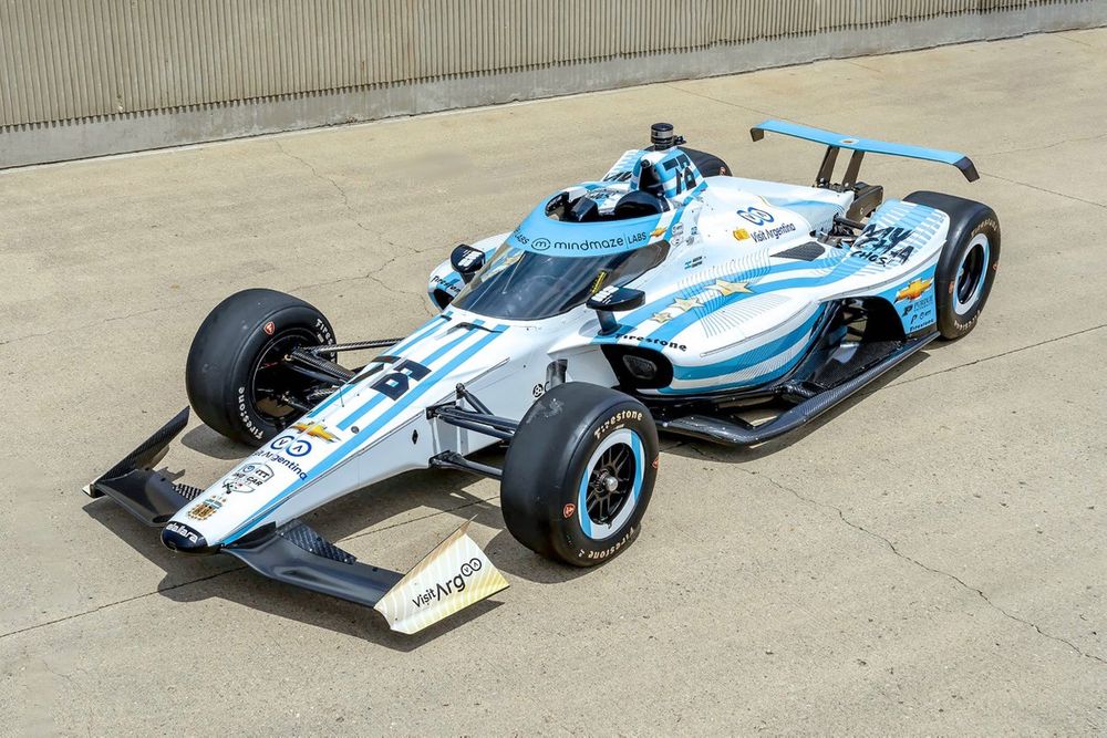 Agustín Canapino, Juncos Hollinger Racing Chevrolet con decoración especial Indy500 de la selección nacional Argentina de Futbol
