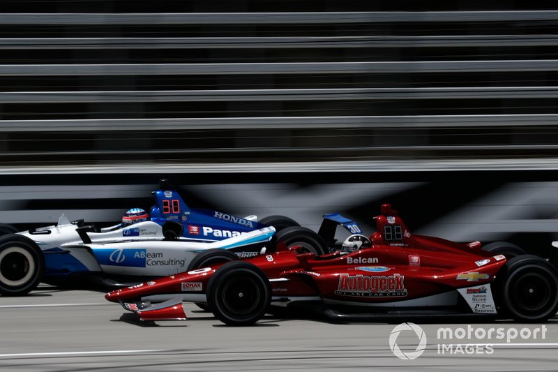 Takuma Sato, Rahal Letterman Lanigan Racing Honda, Ed Carpenter, Ed Carpenter Racing Chevrolet