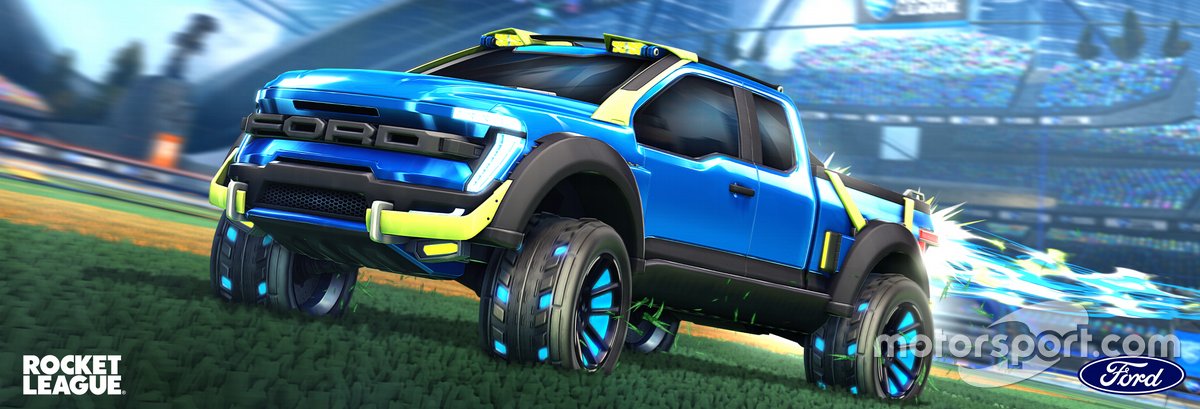 Mobil Ford F-150 hadir ke dalam gim Rocket League saat Ford menjadi sponsor utama Rocket League Championship Series (RLCS)