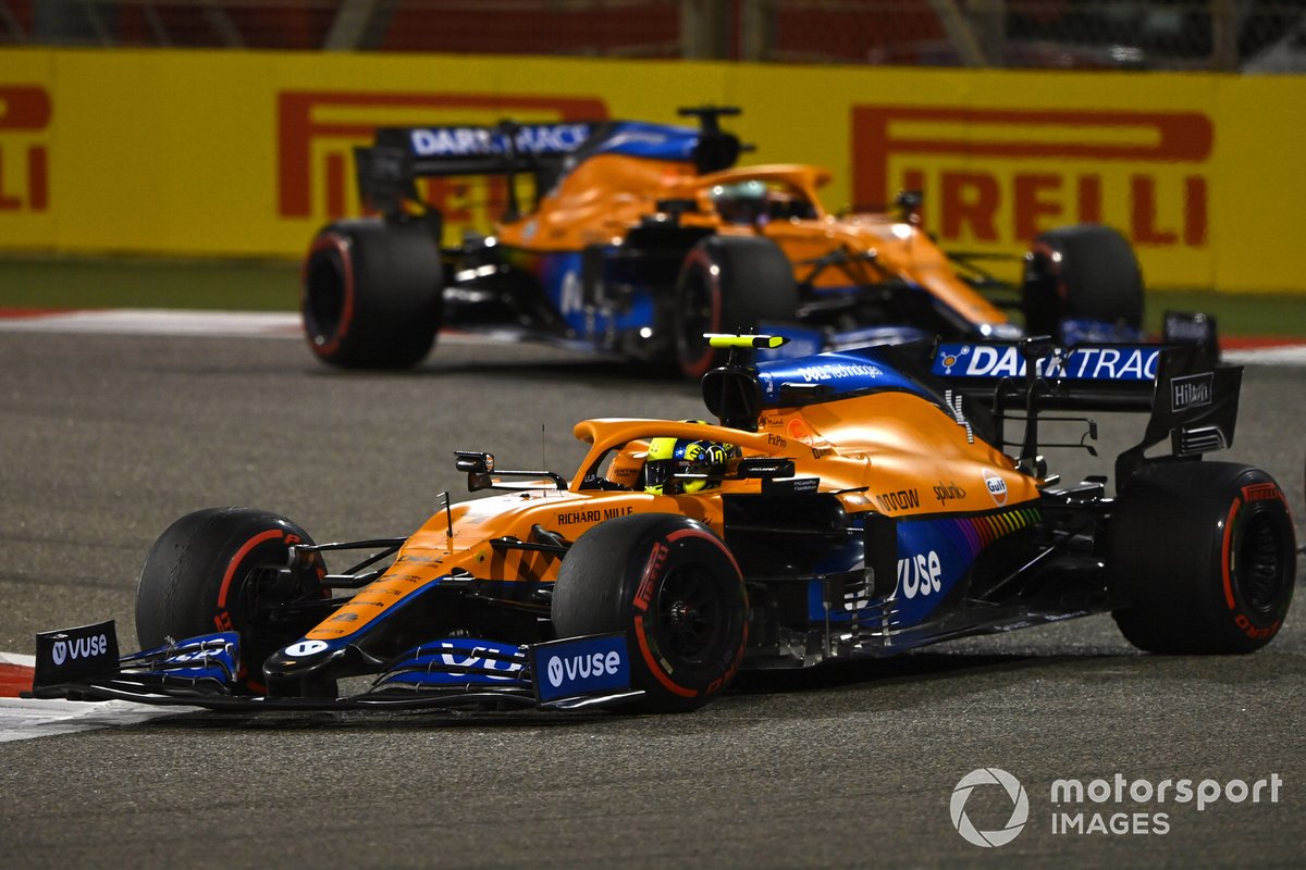 Lando Norris, McLaren MCL35M Daniel Ricciardo, McLaren MCL35M