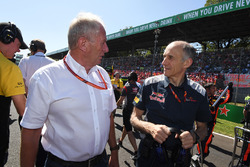 Dr Helmut Marko, Red Bull Motorsport Consultant and Franz Tost, Scuderia Toro Rosso Team Principal