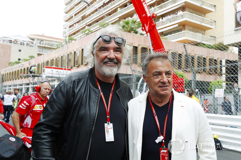 Jean Alesi és Flavio Briatore