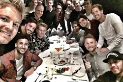 Nico Rosberg, Fernando Alonso, Daniel Ricciardo, Nico Hulkenberg, Valtteri Bottas, Max Verstappen, Daniil Kvyat, Esteban Gutierrez, Esteban Ocon, Marcus Ericsson, Felipe Nasr, Pascal Wehrlein, Felipe Massa, Sebastian Vettel, Jenson Button, Carlos Sainz Jr., Lewis Hamilton, Sergio Perez